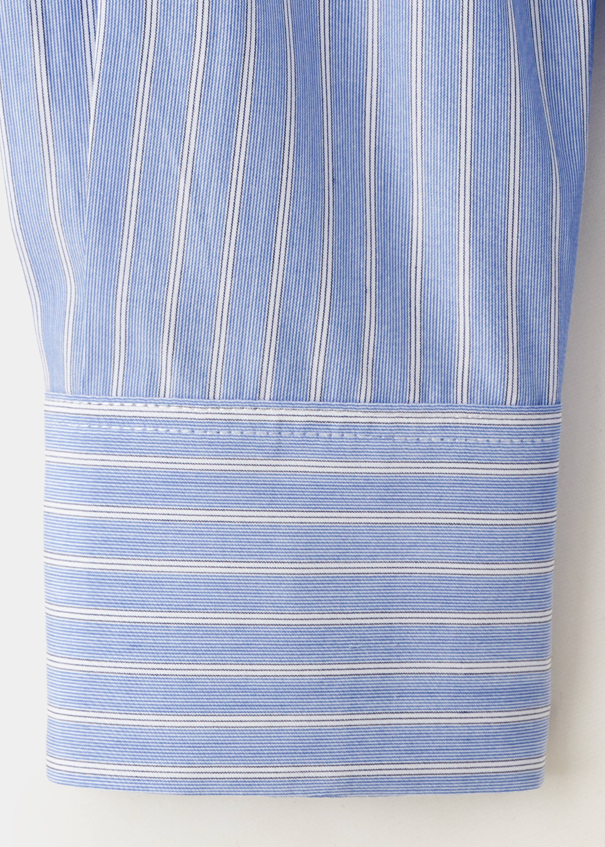Cotton and lyocell blend straight shirt - Details of the article 0
