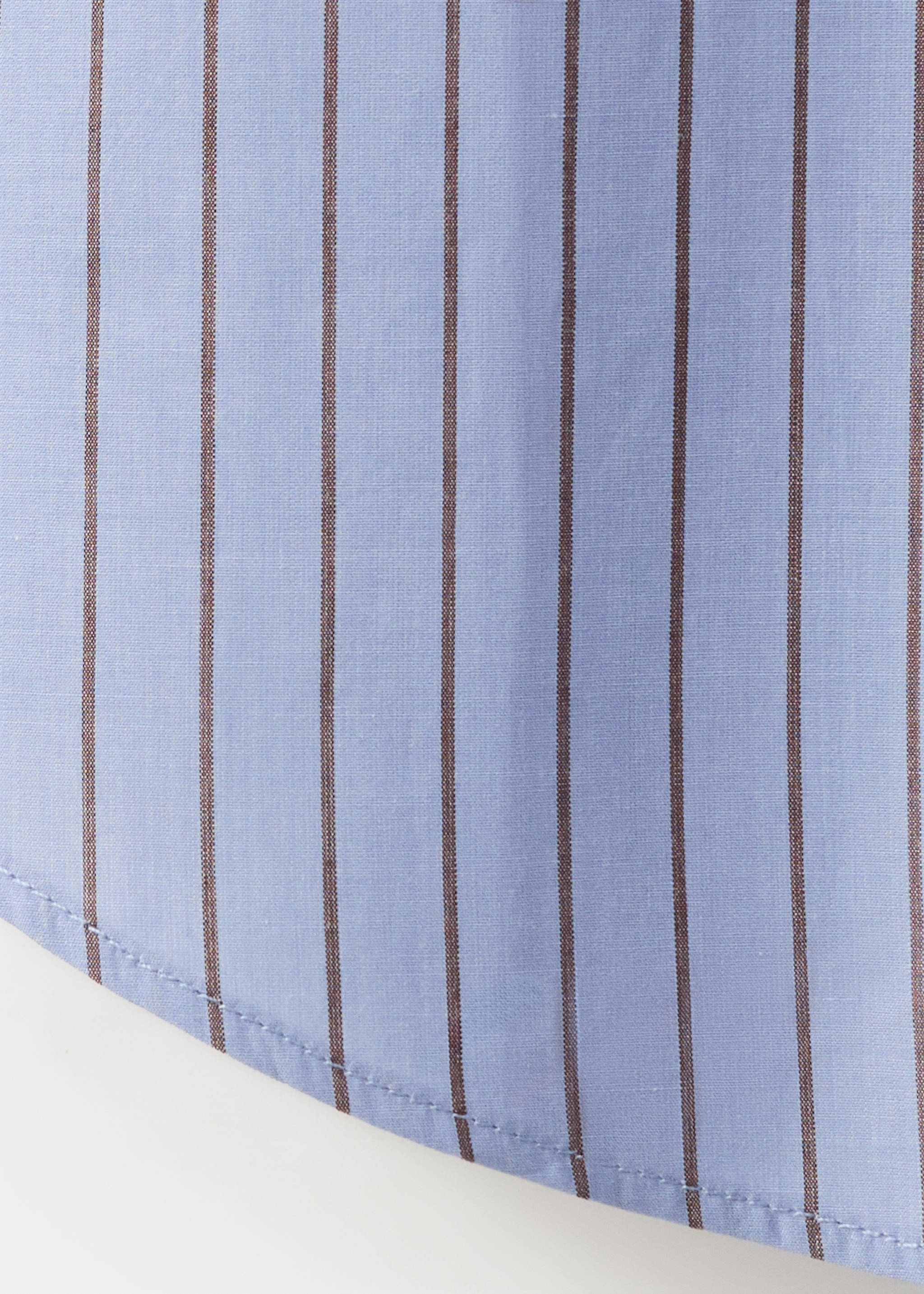 Cotton and lyocell blend straight shirt - Details of the article 0