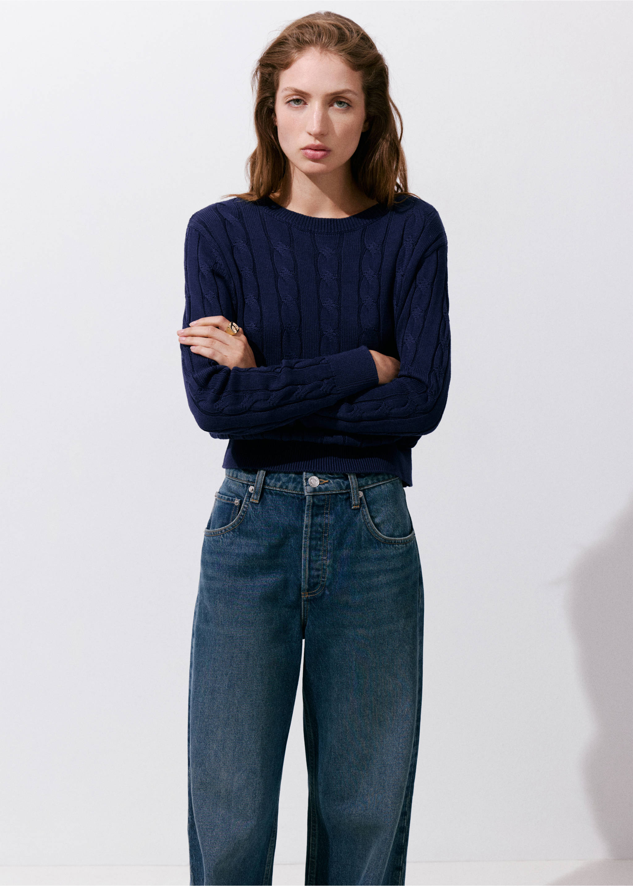 Pullover ivy - Middenvlak, Donkermarine. Ref: 37004081-00.