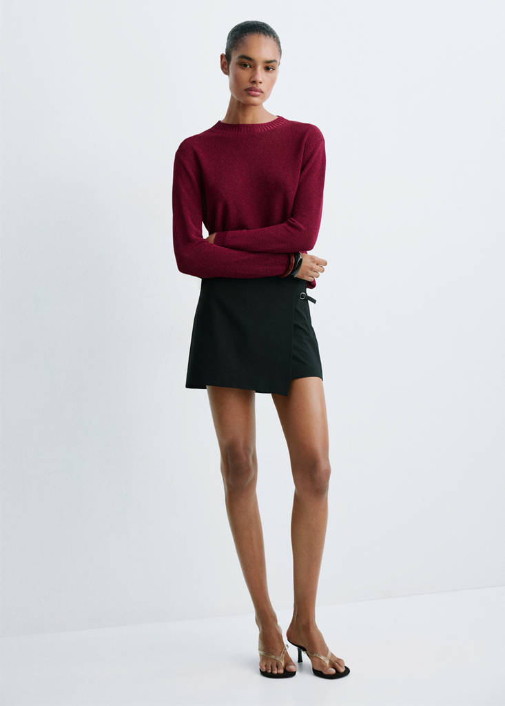 Lurex knitted sweater — Strawberry