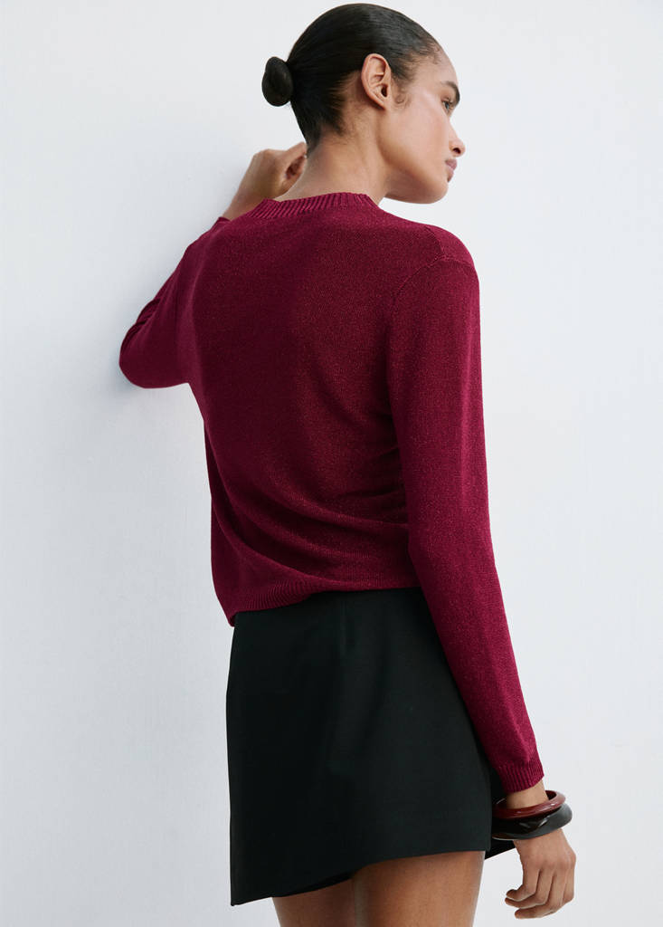 Lurex knitted sweater — Strawberry