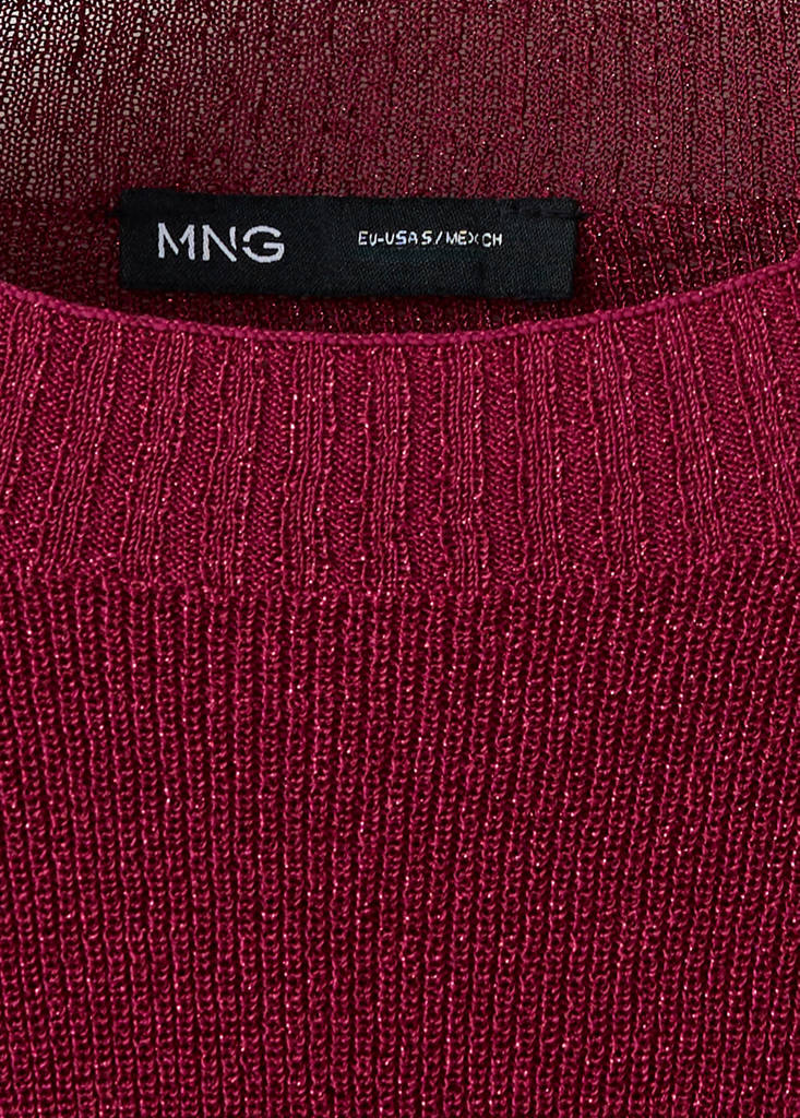 Lurex knitted sweater — Strawberry