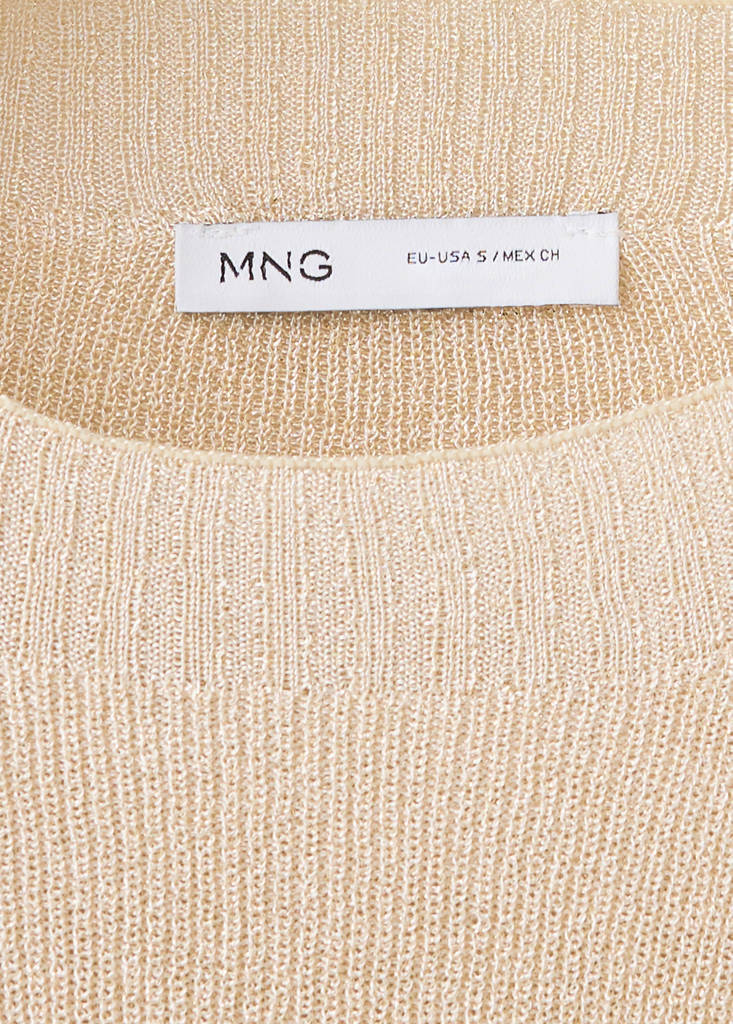 Lurex knitted sweater — Gold