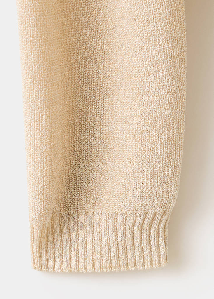 Lurex knitted sweater — Gold