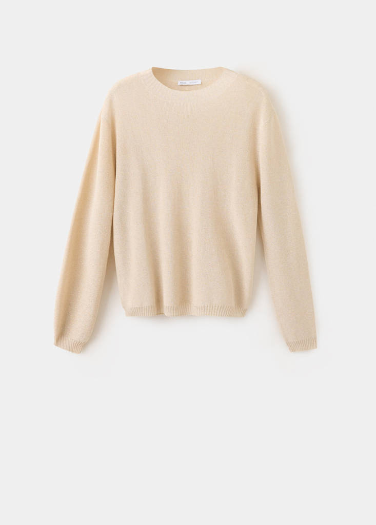 Lurex knitted sweater — Gold