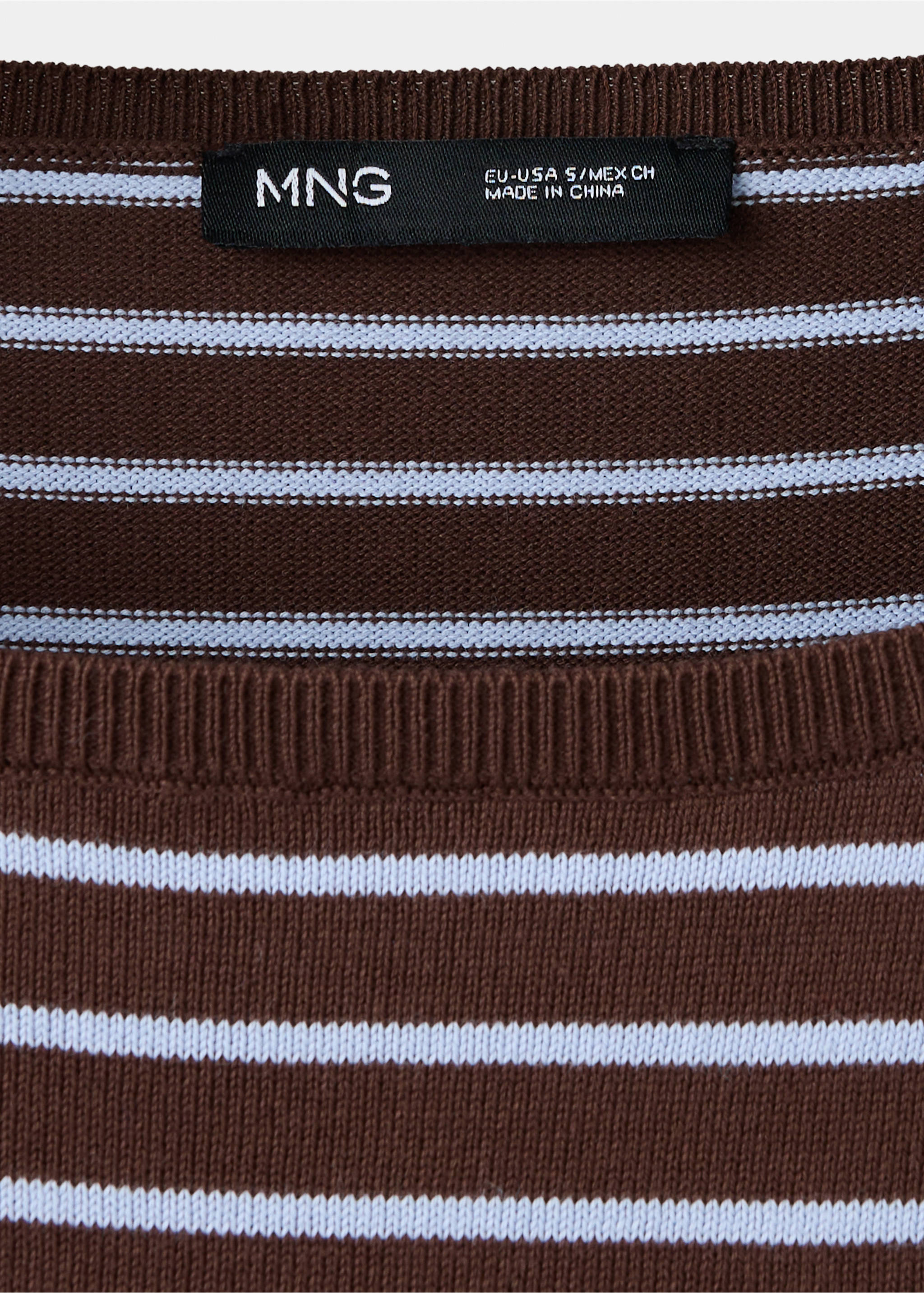 Pullover basikina - Detail van het artikel 8, Chocoladebruin. Ref: 37004084-00.