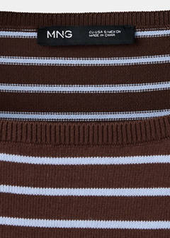 Knit striped sweater — Chocolate 6