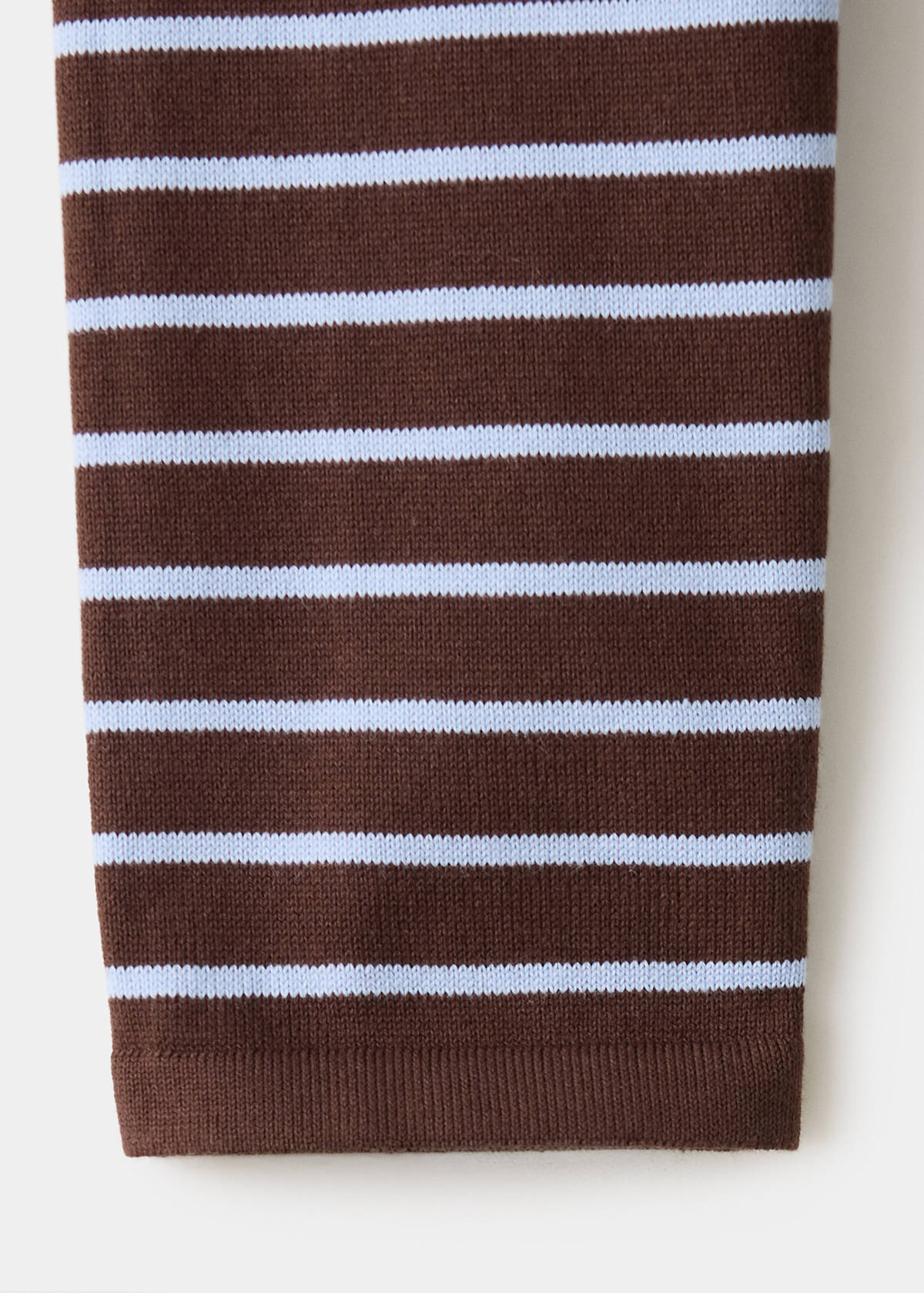 Knit striped sweater — Chocolate