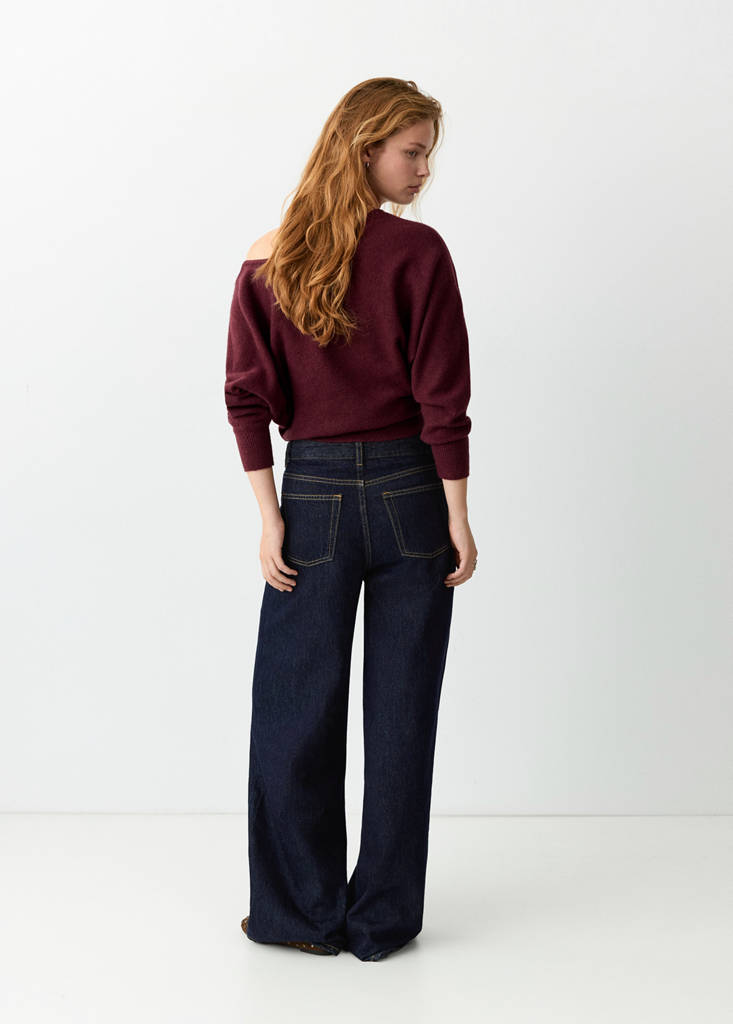 High-waisted wide-leg jeans — Open Blue