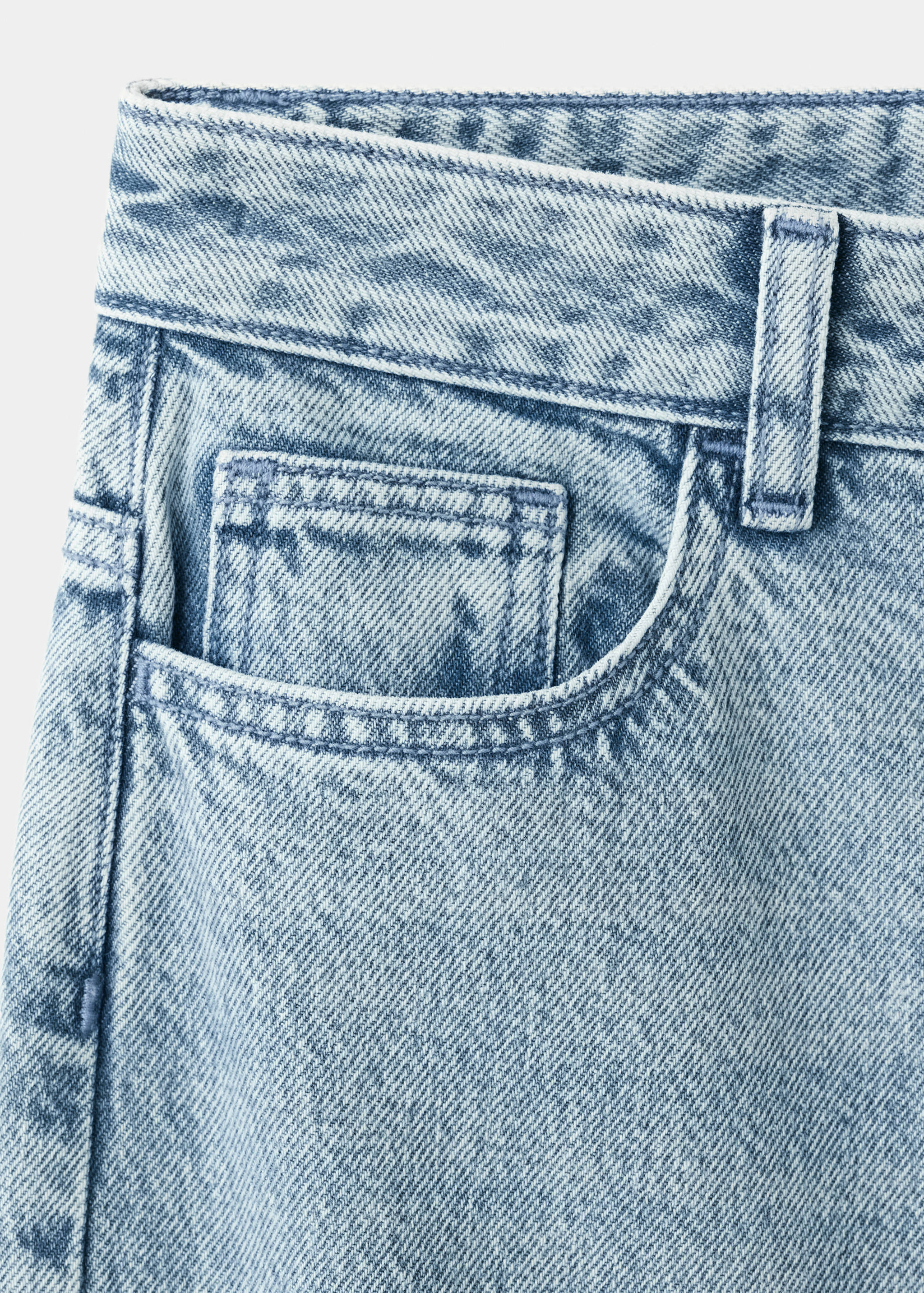 Wide-leg jeans with studded seams - Details of the article 0