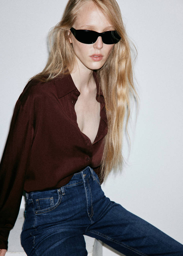 Sienna flared cropped jeans — Dark Blue