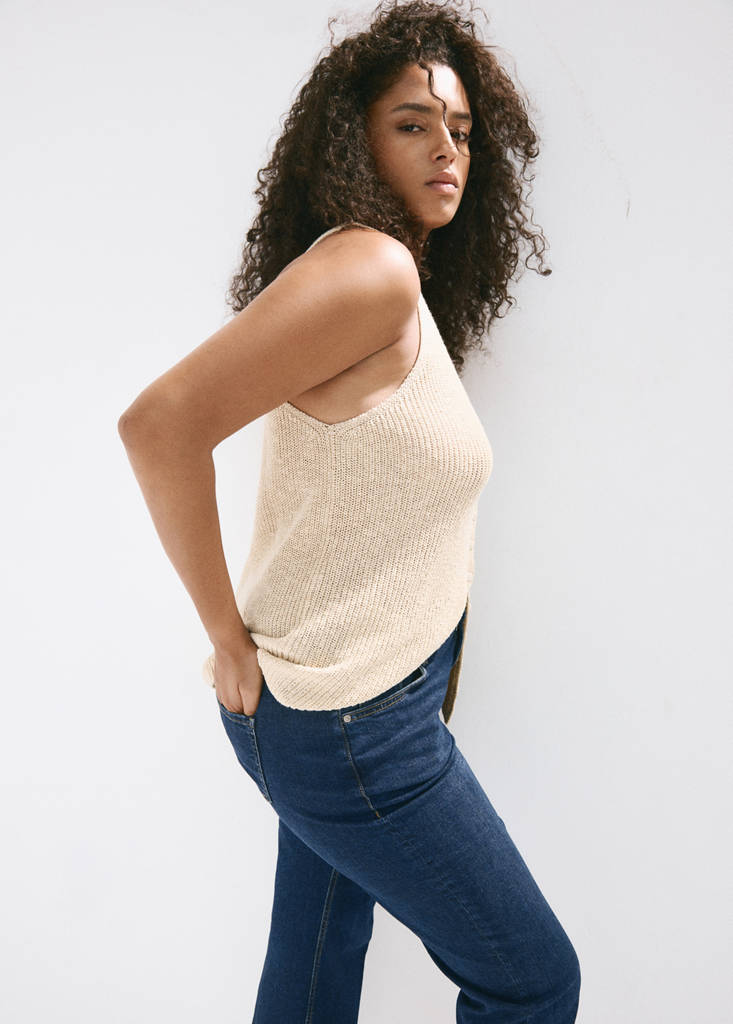 Sienna flared cropped jeans — Dark Blue