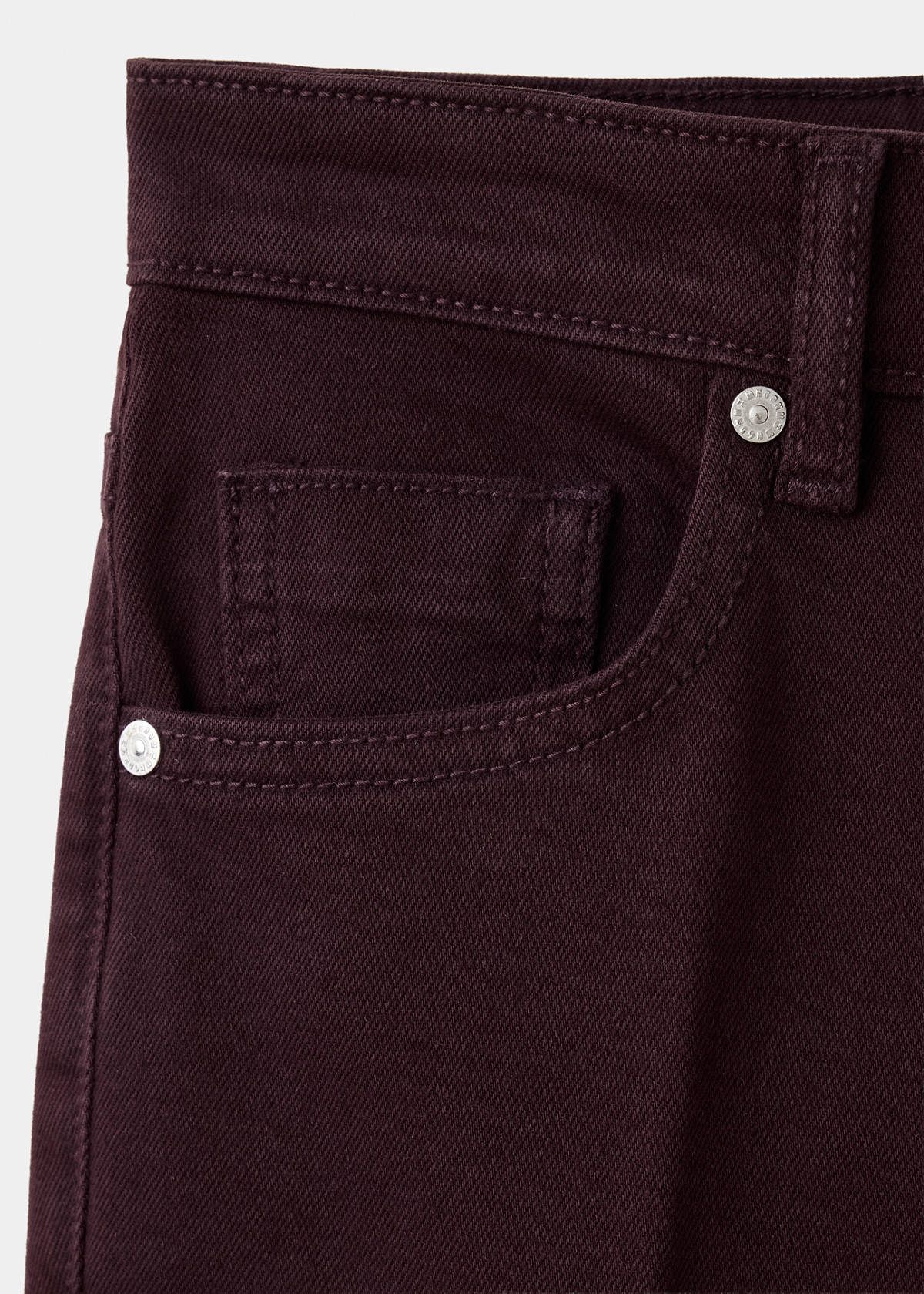 Sienna flared cropped jeans — Wine
