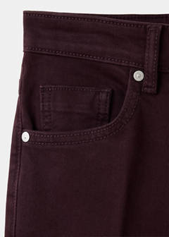 Sienna flared cropped jeans — Wine 7