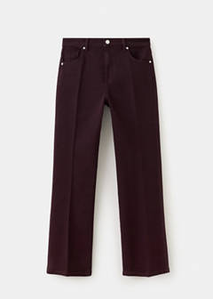 Sienna flared cropped jeans — Wine 5
