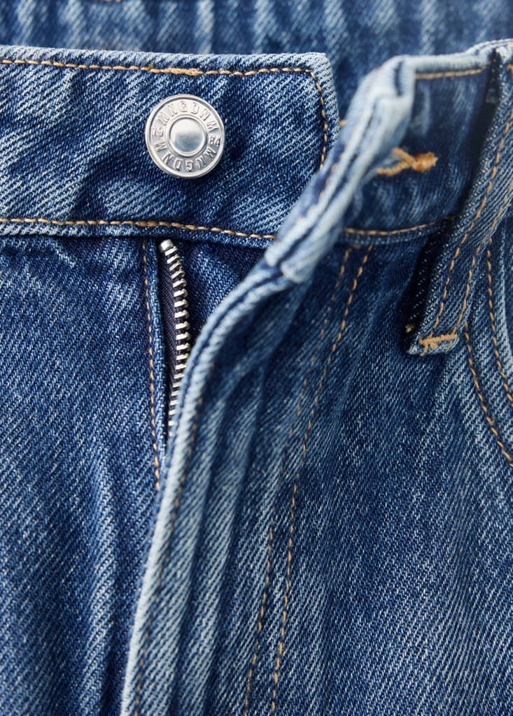 Mid-rise balloon jeans — Dark Blue