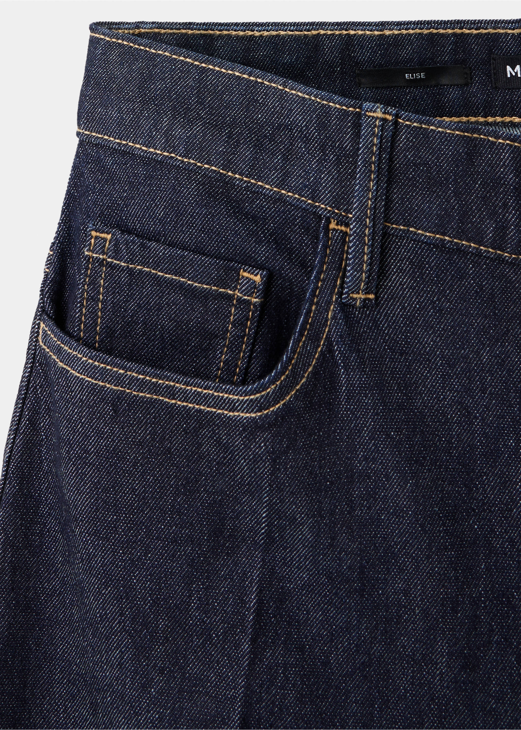 High-waisted wideleg jeans - Details of the article 0, Open Blue. Ref: 37004092-00.