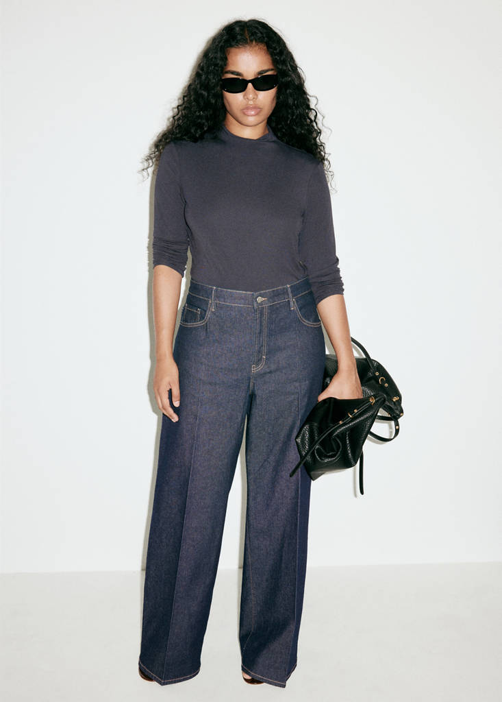 High-waisted wideleg jeans — Open Blue