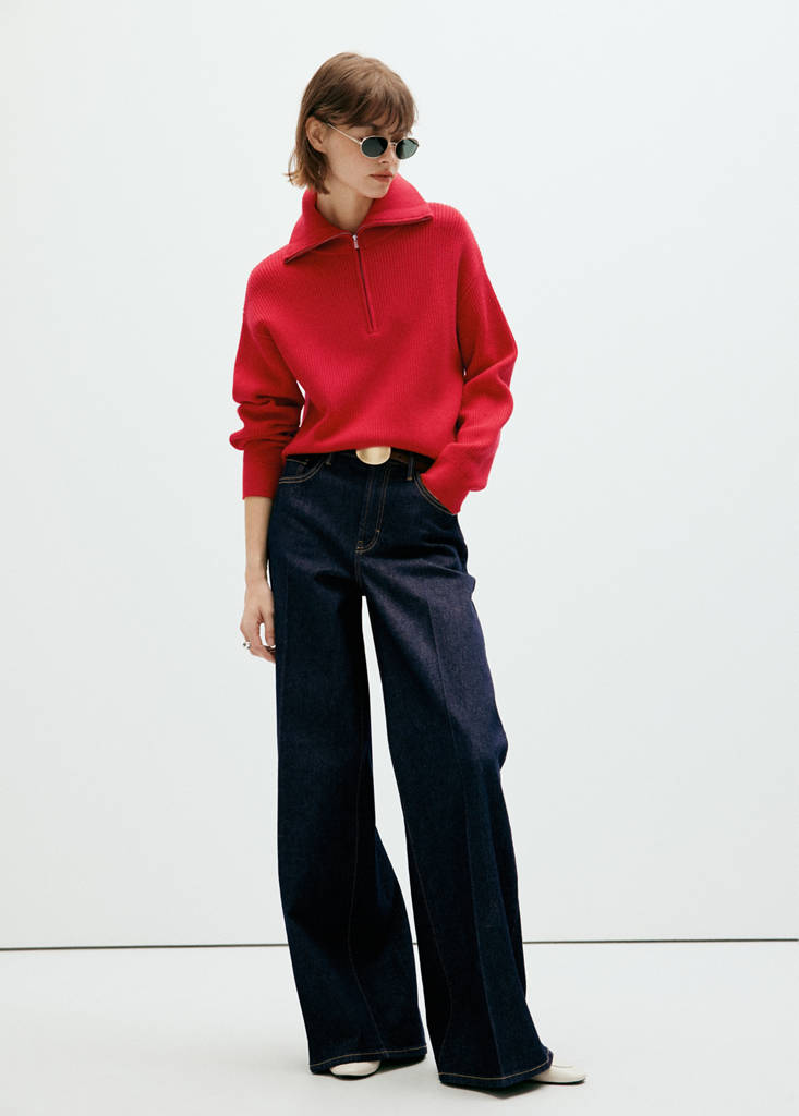 High-waisted wideleg jeans — Open Blue