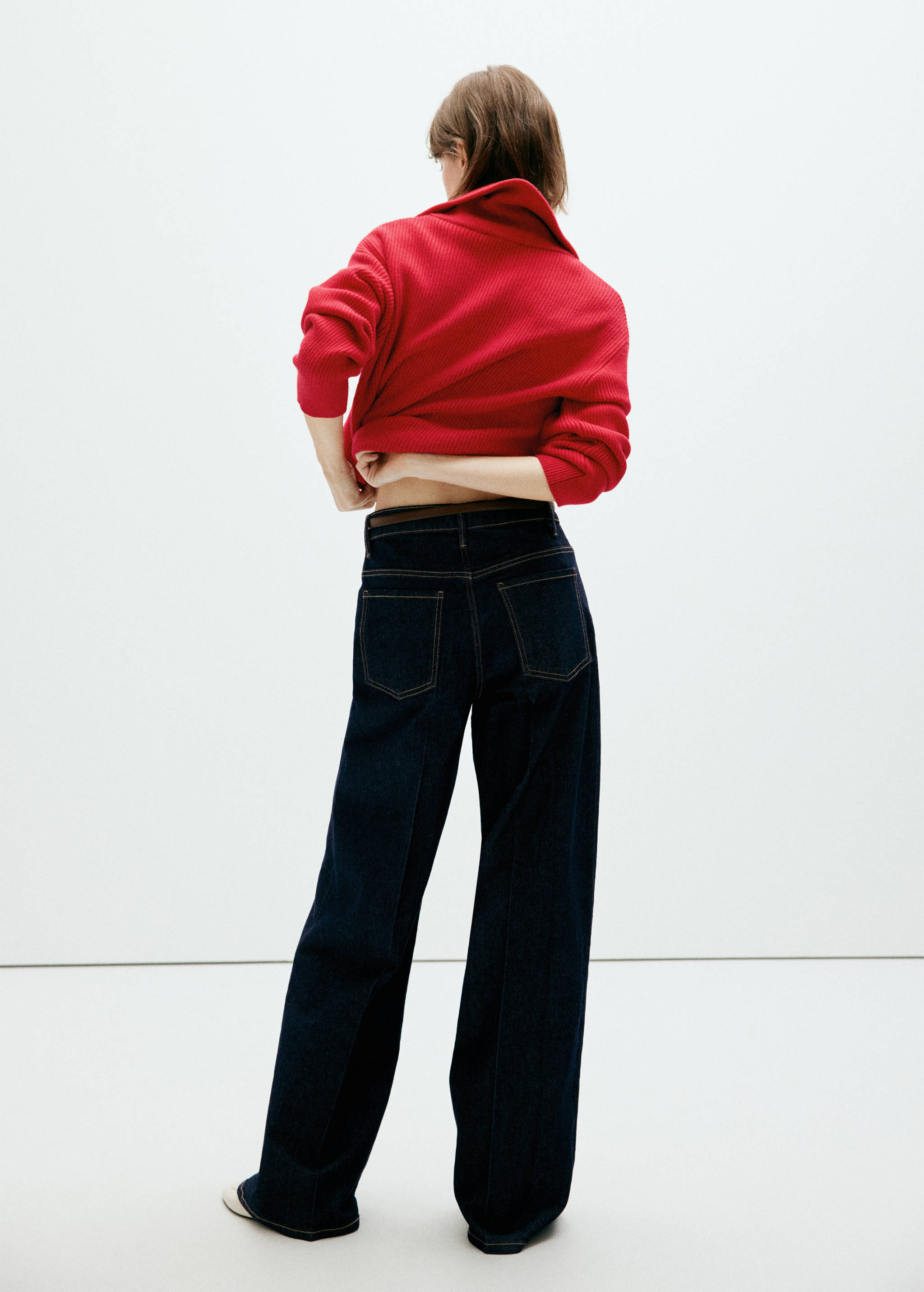 Jean large taille haute - Verso de l’article
