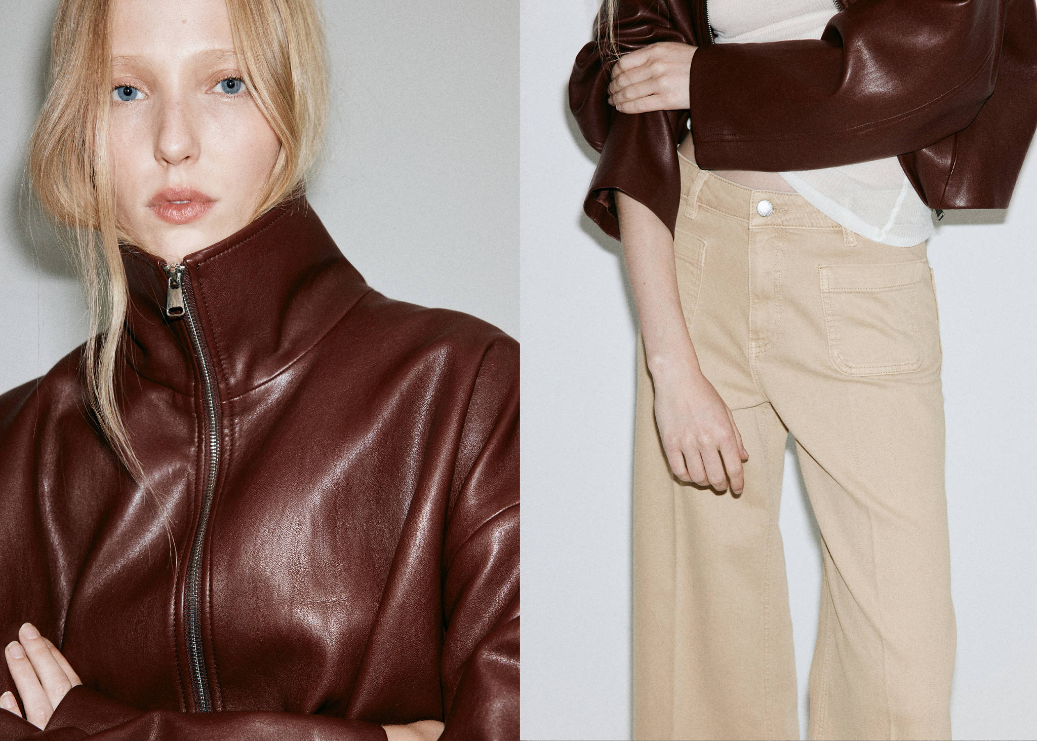 Wide-leg patch pocket jeans - Details of the article 4