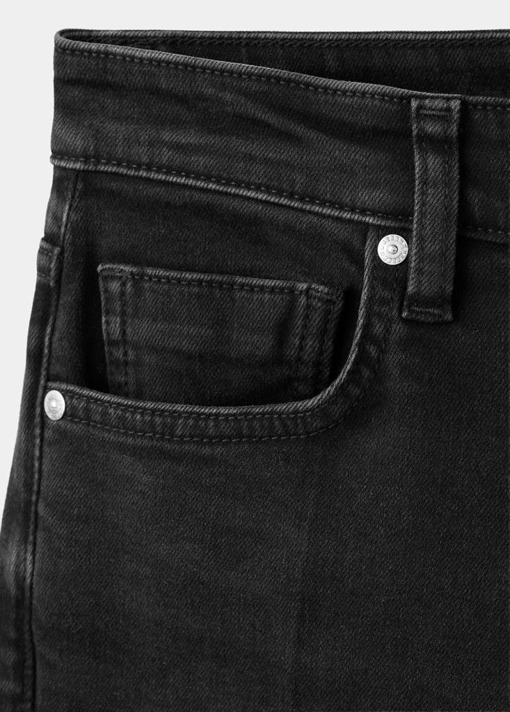 Sienna flared cropped jeans — Black denim