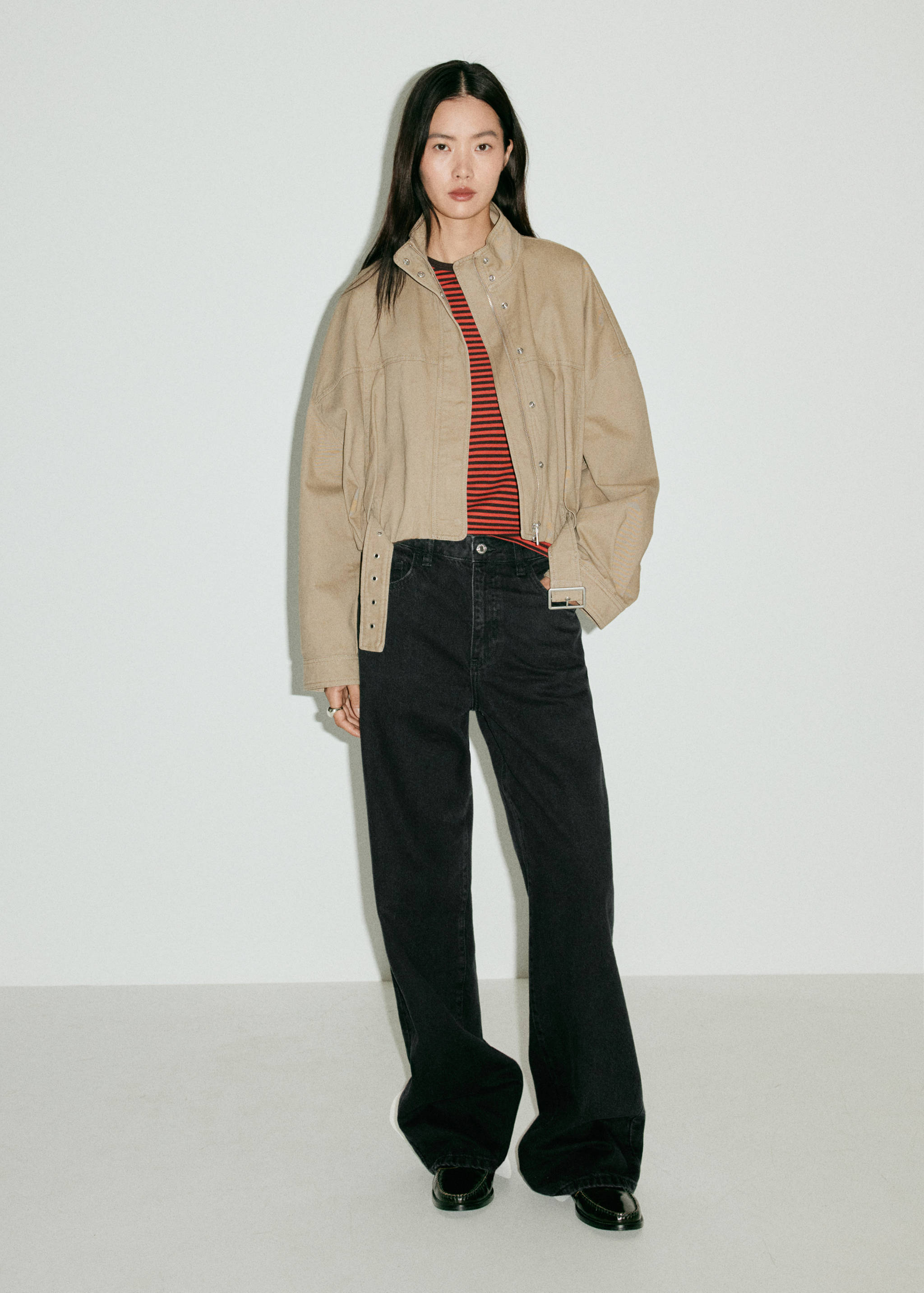 Danila high-waisted wide leg jeans - General plane
