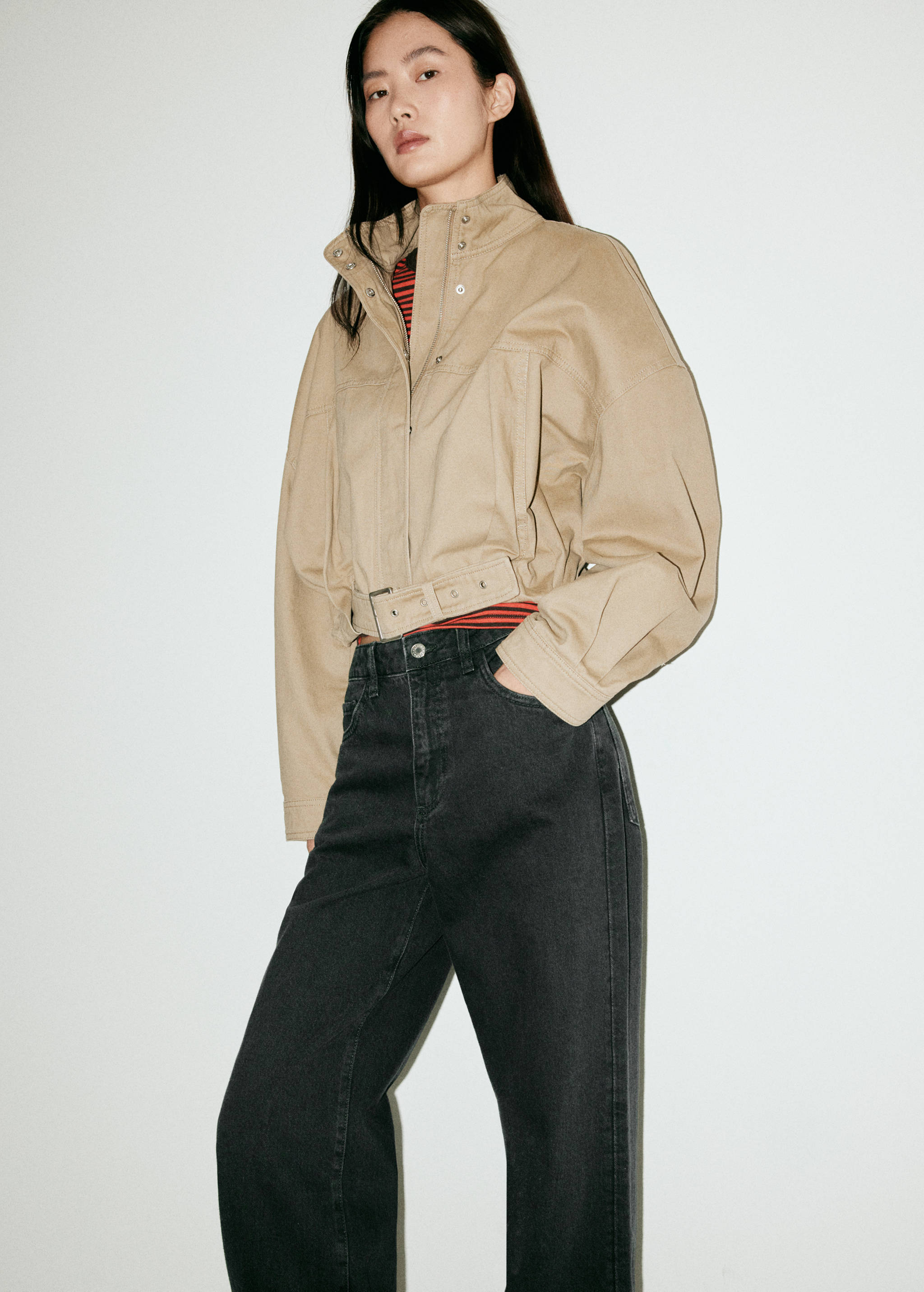 Danila high-waisted wide leg jeans - Details of the article 1