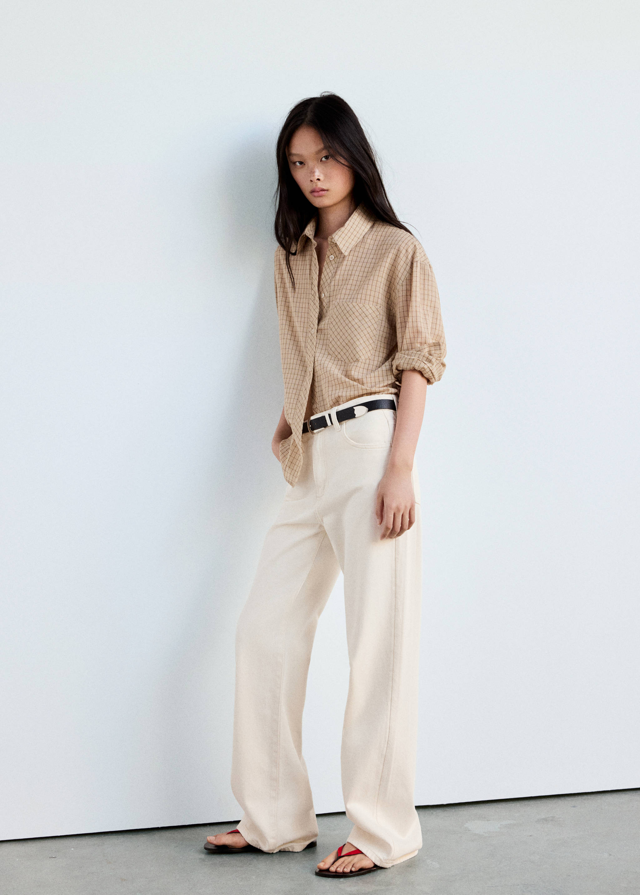 Danila high-waisted wide leg jeans - General plane