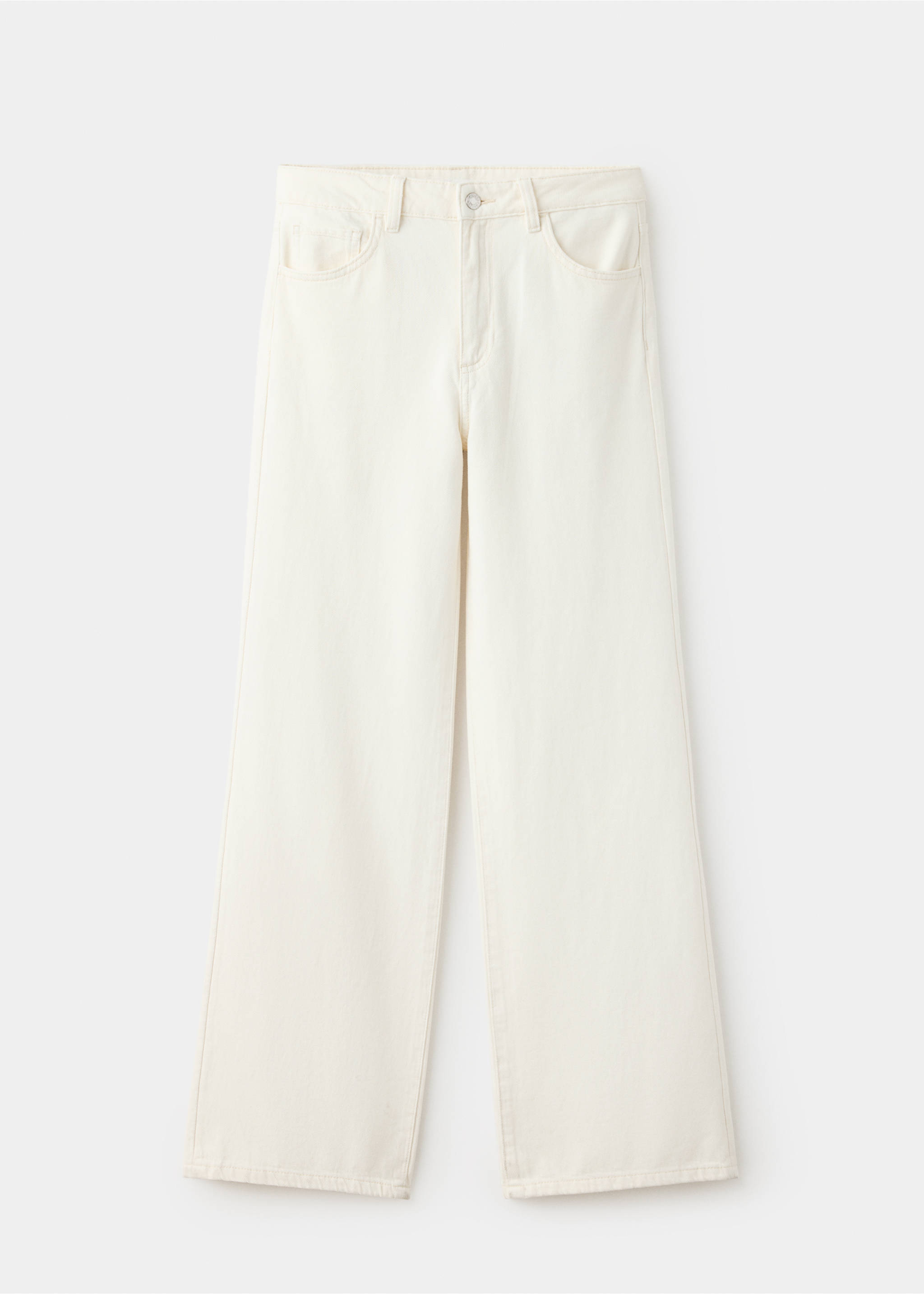 Jean Danila large taille haute - Article sans modèle, Écru. Ref: 37004098-00.