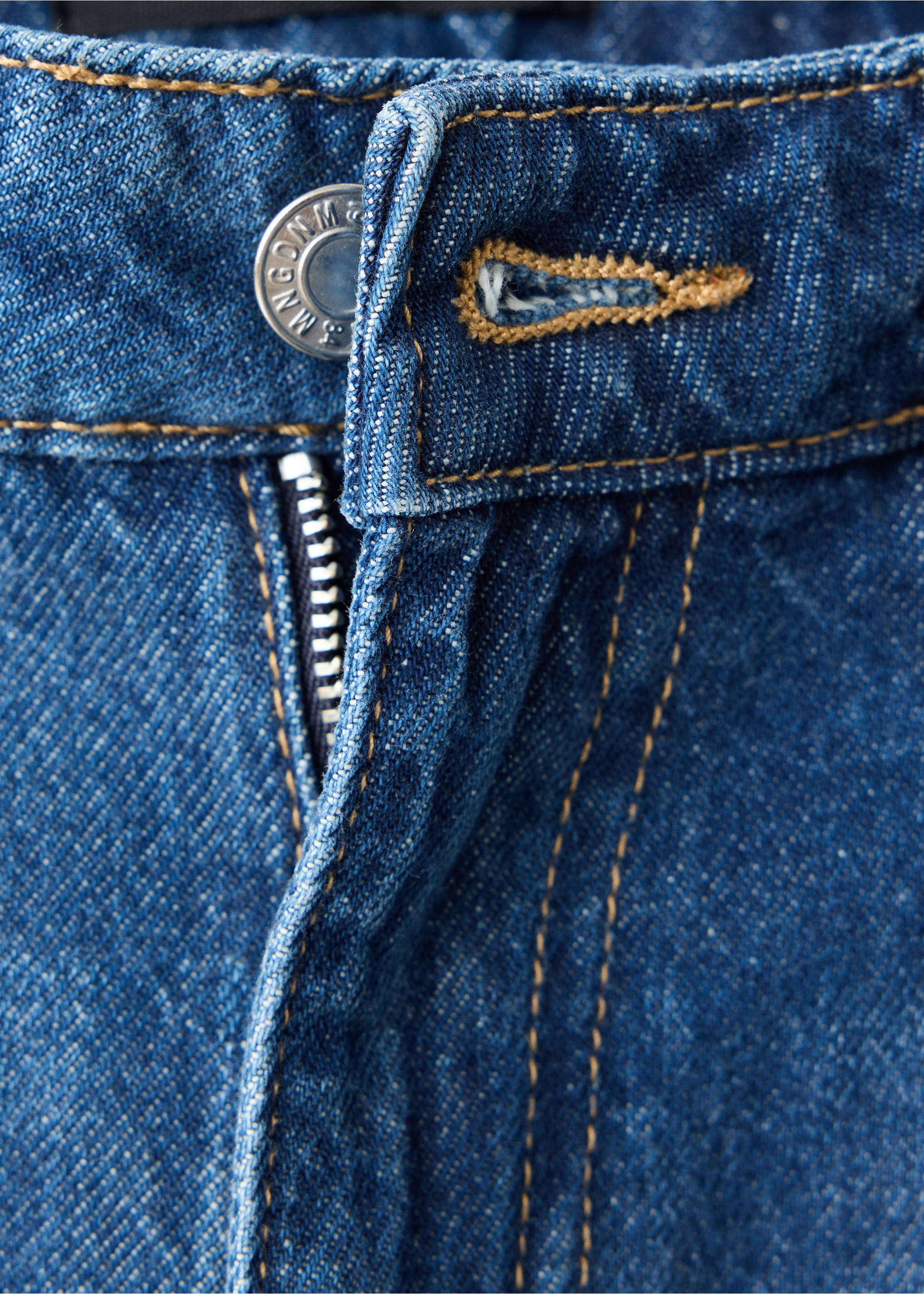 Danila high-waisted wide leg jeans - Details of the article 0, Dark Blue. Ref: 37004099-00.