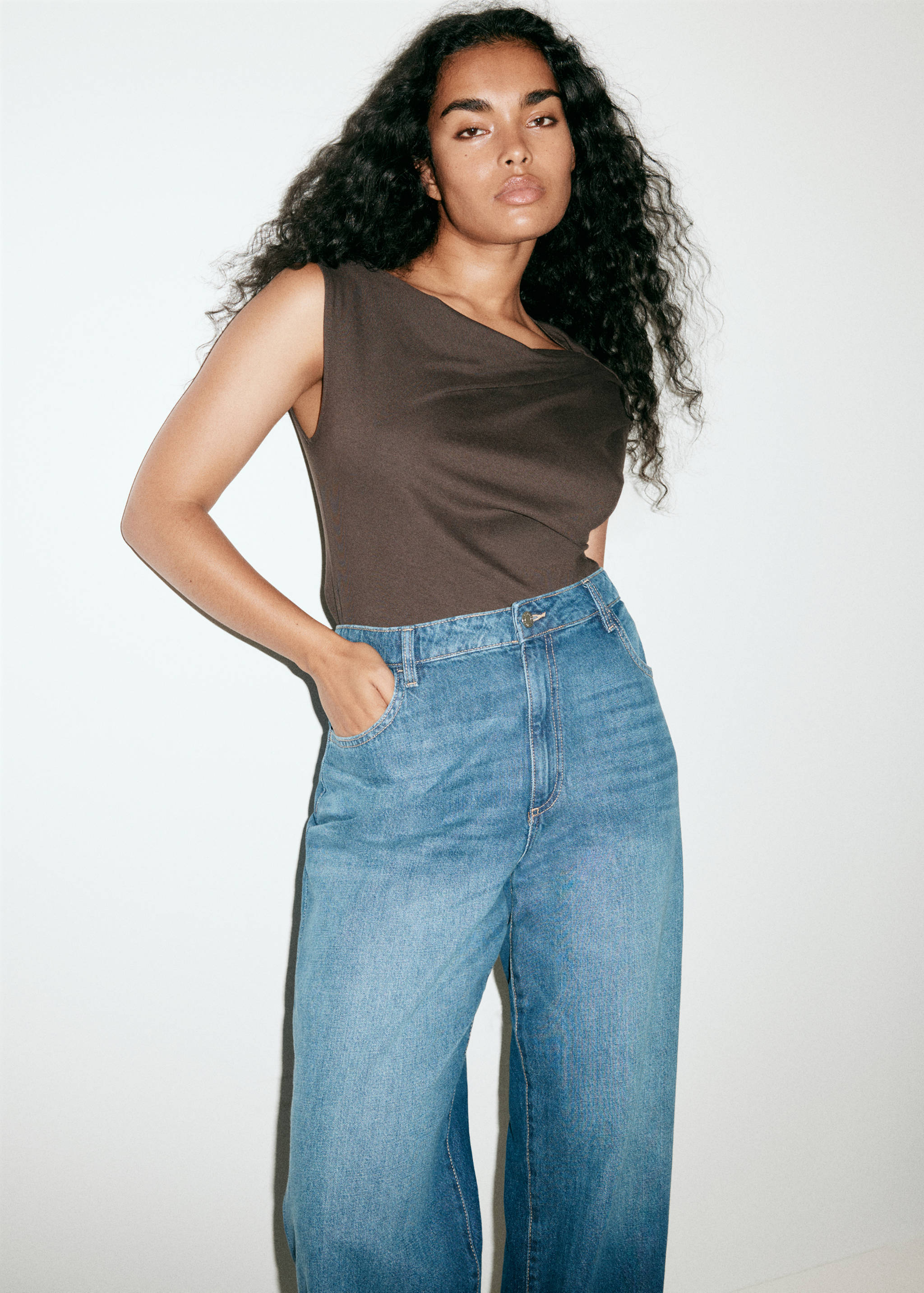Danila high-waisted wide leg jeans - Details of the article 5