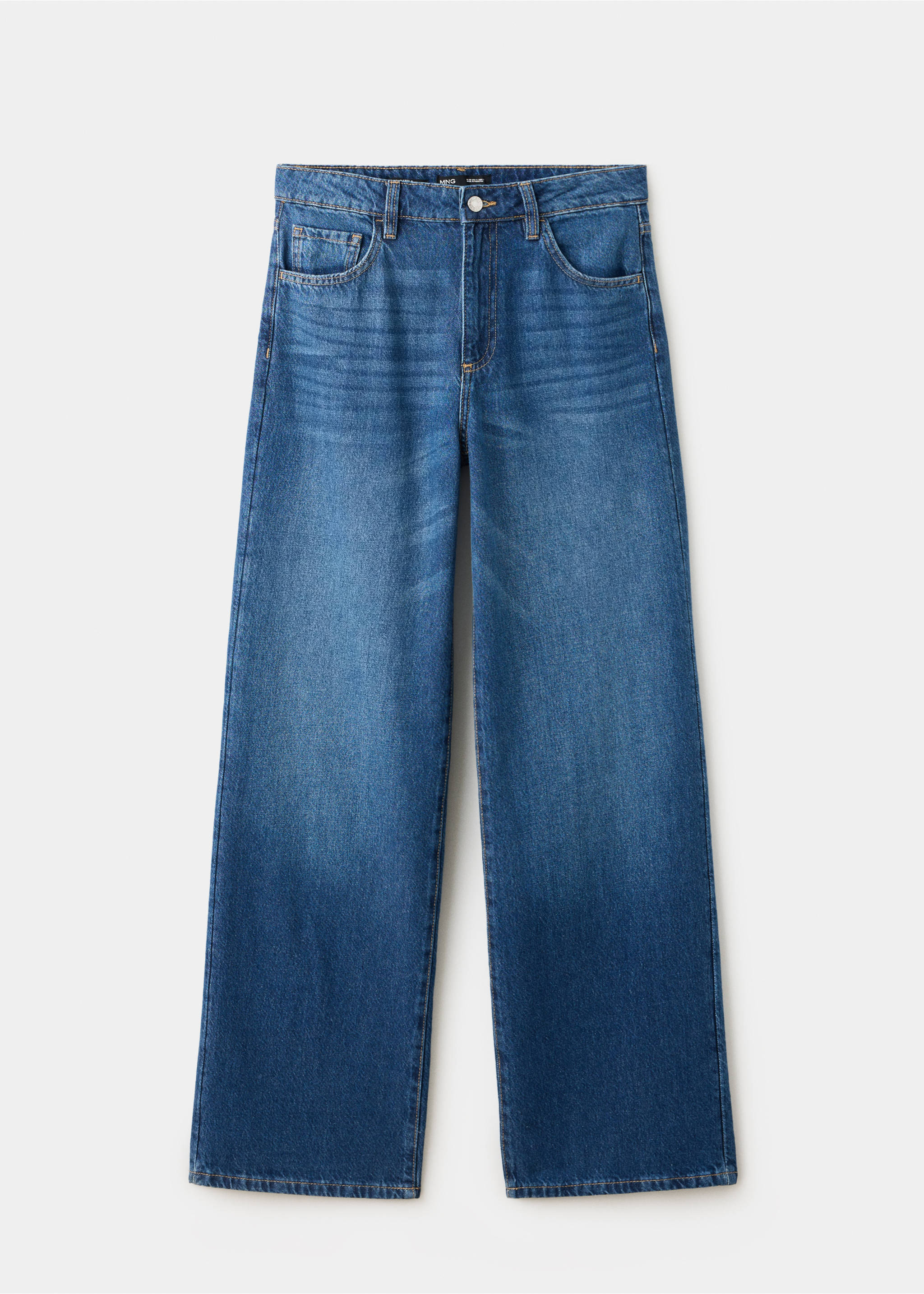 Danila high-waisted wide leg jeans - Article without model, Dark Blue. Ref: 37004099-00.