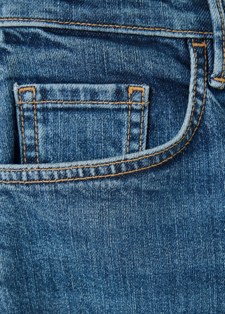 High-waisted wideleg jeans — Dark Blue