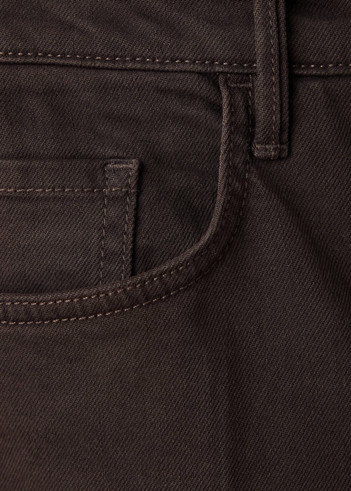 High-waisted wideleg jeans — Chocolate