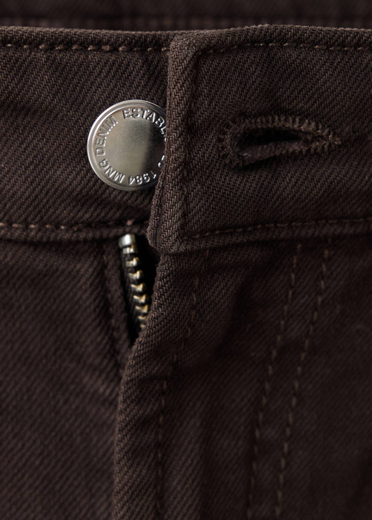 High-waisted wideleg jeans — Chocolate