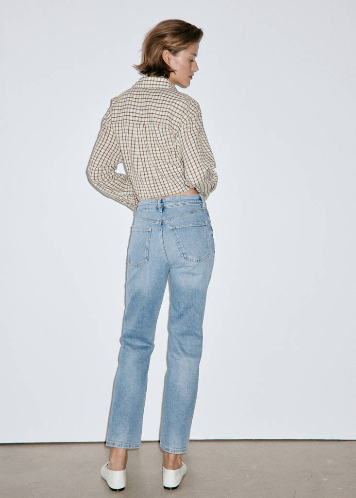 Newmom comfort high-rise jeans — Medium Blue