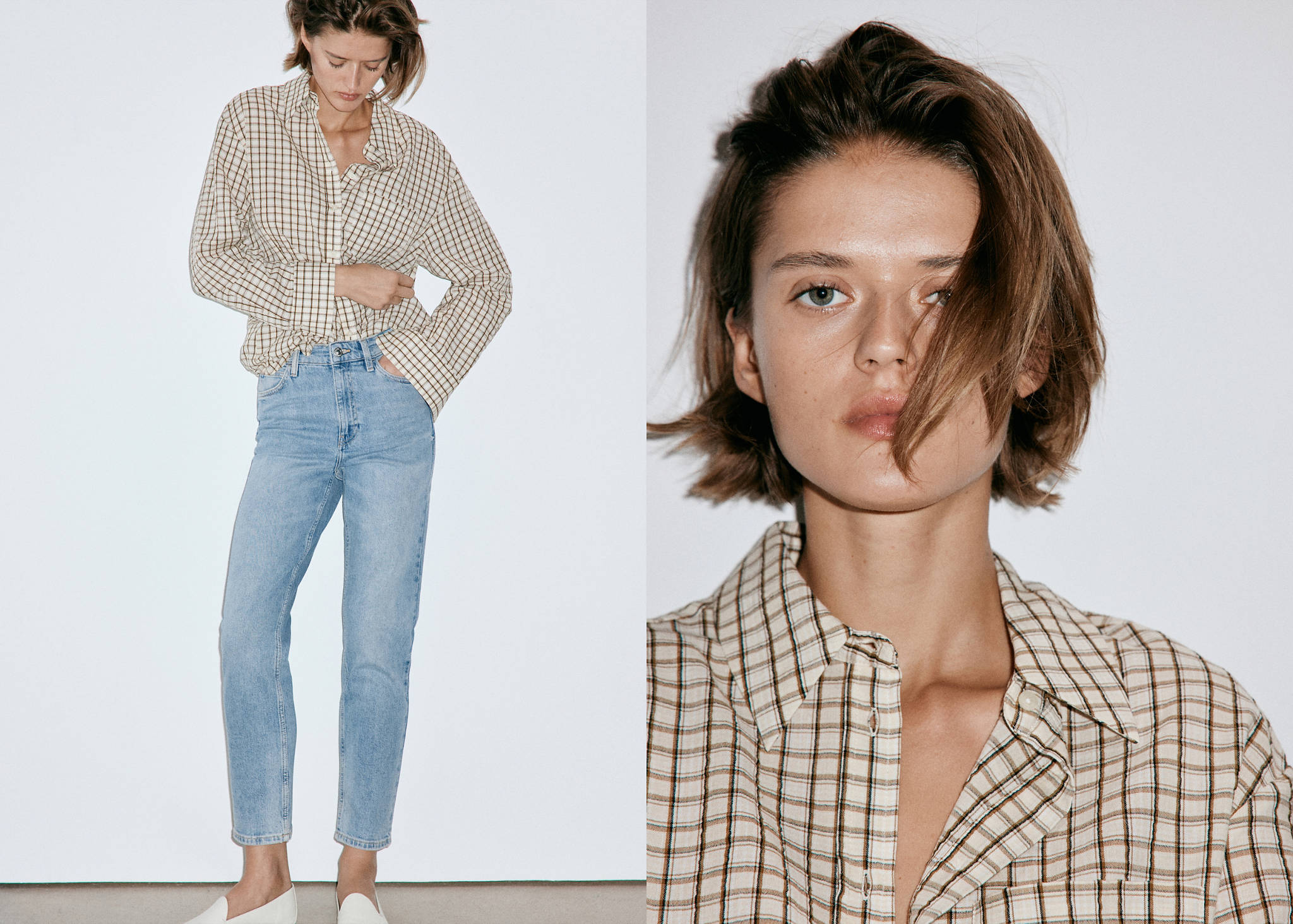Jeans Newmom confort tiro alto - Plano panorámico