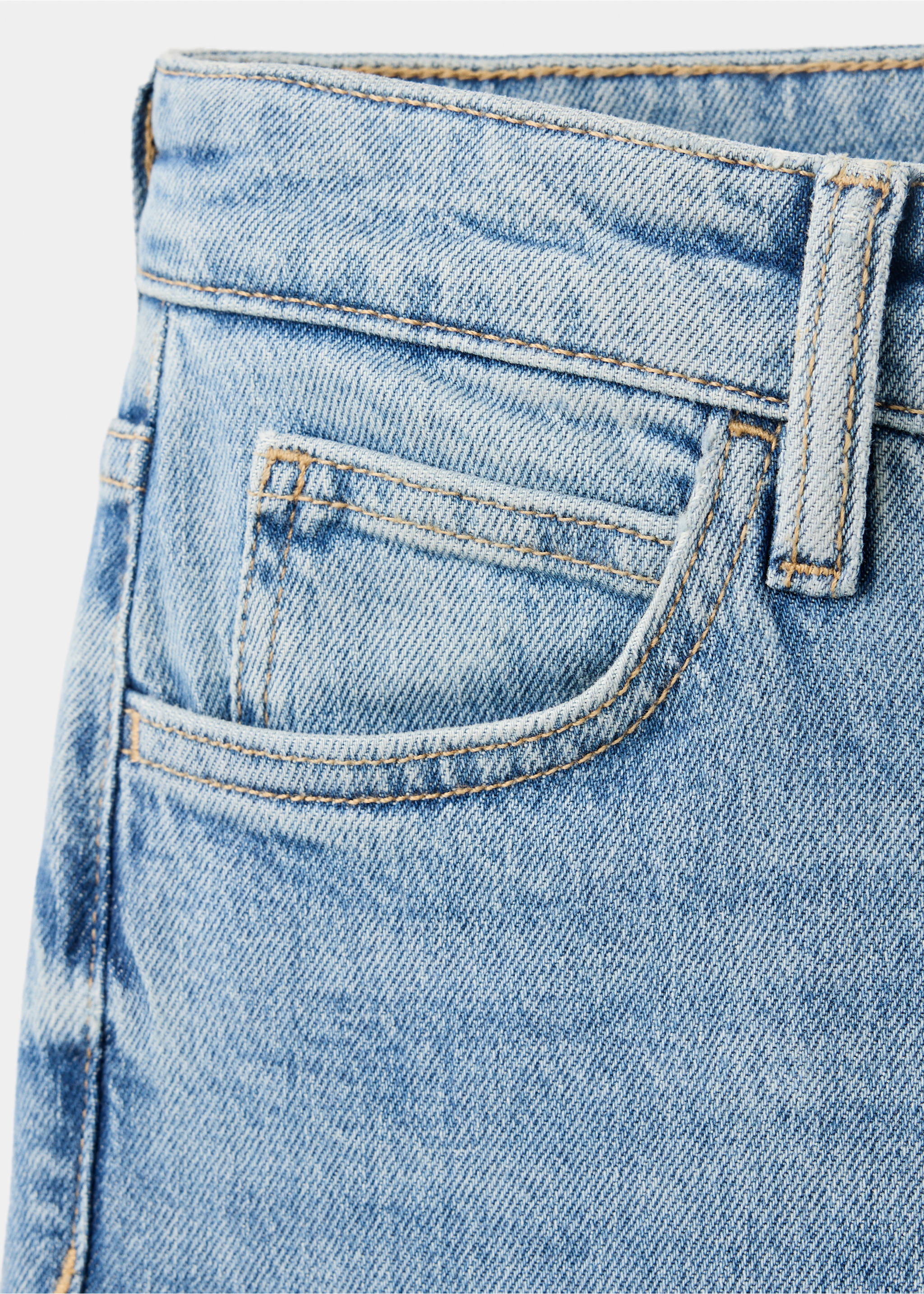Newmom comfort high-rise jeans - Details of the article 8, Medium Blue. Ref: 37004102-00.