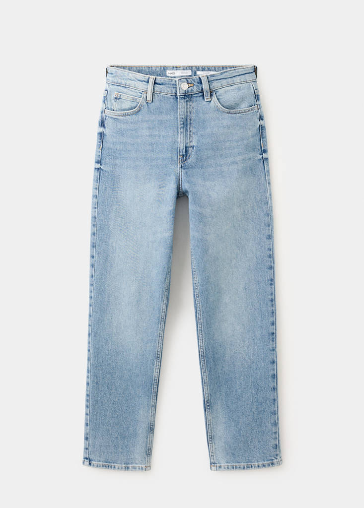 Newmom comfort high-rise jeans — Medium Blue