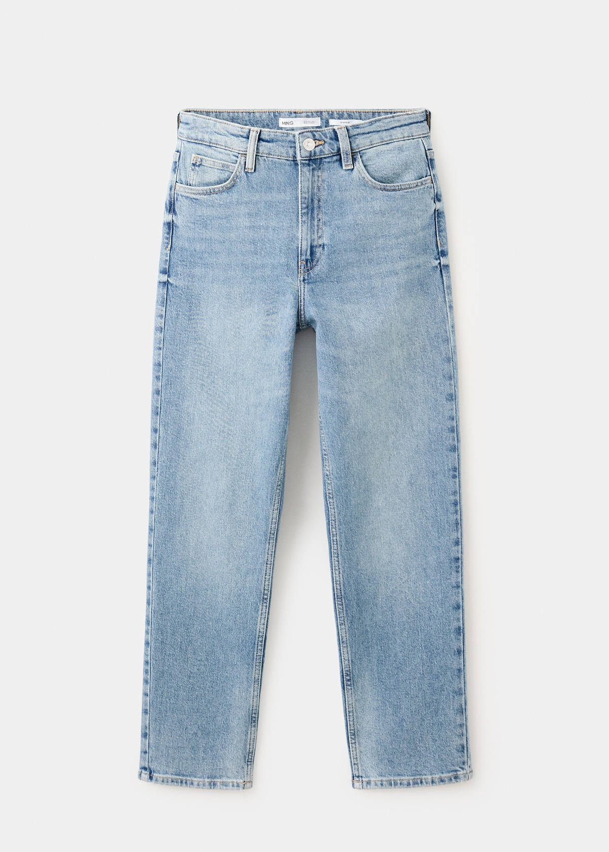Newmom comfort high-rise jeans — Medium Blue