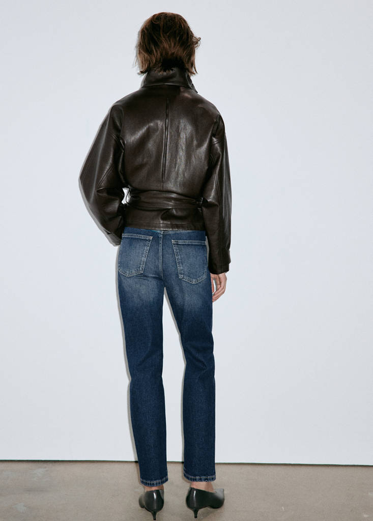 Newmom comfort high-rise jeans — Dark Blue