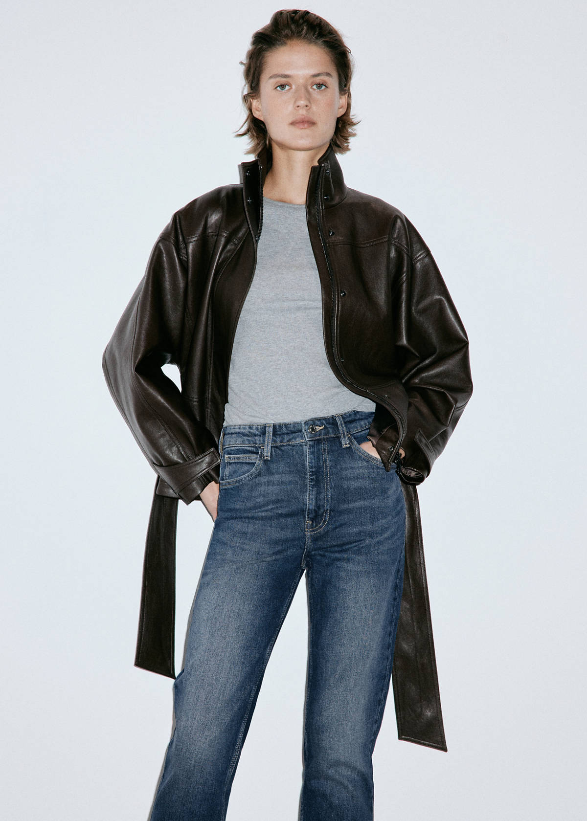 Newmom comfort high-rise jeans — Dark Blue
