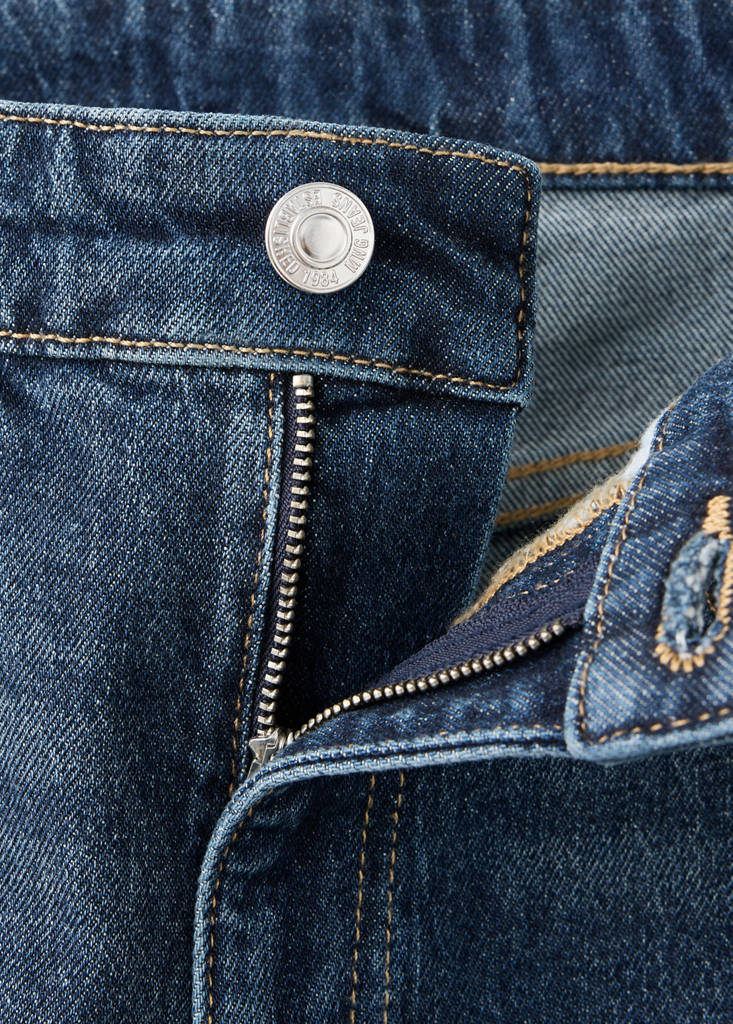 Newmom comfort high-rise jeans — Dark Blue