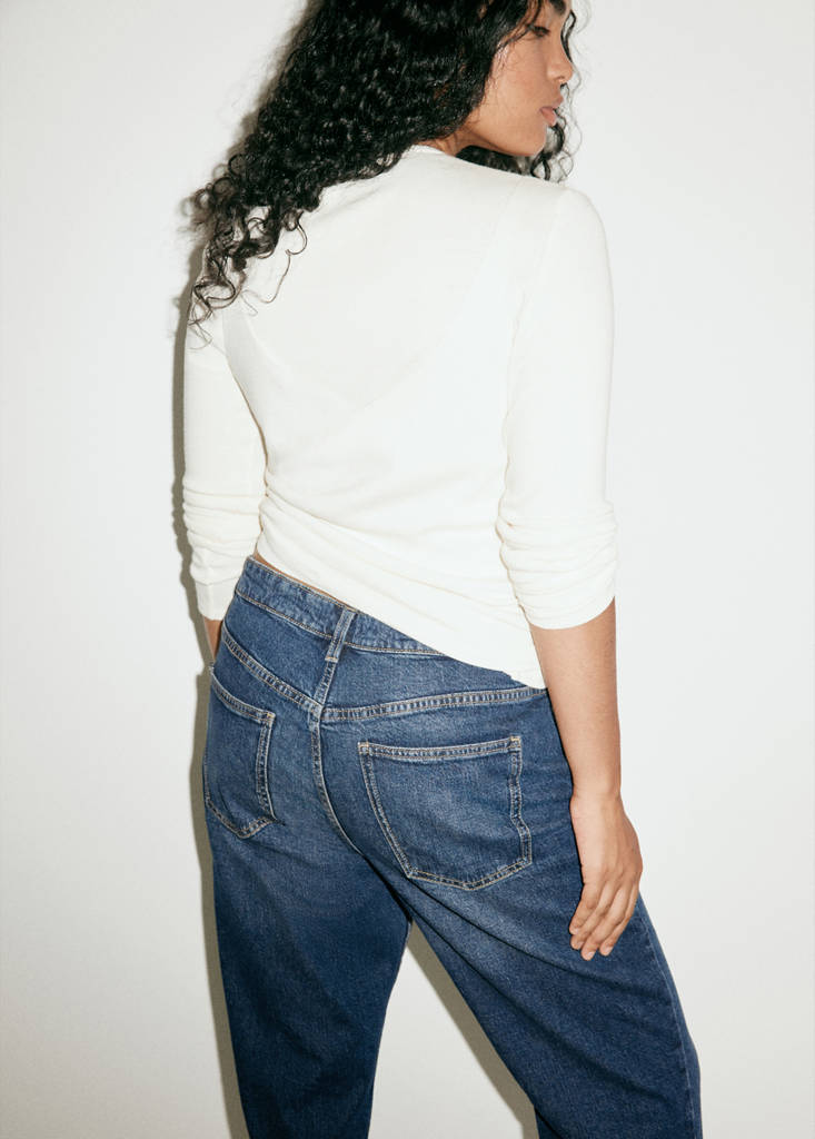 Newmom comfort high-rise jeans — Dark Blue