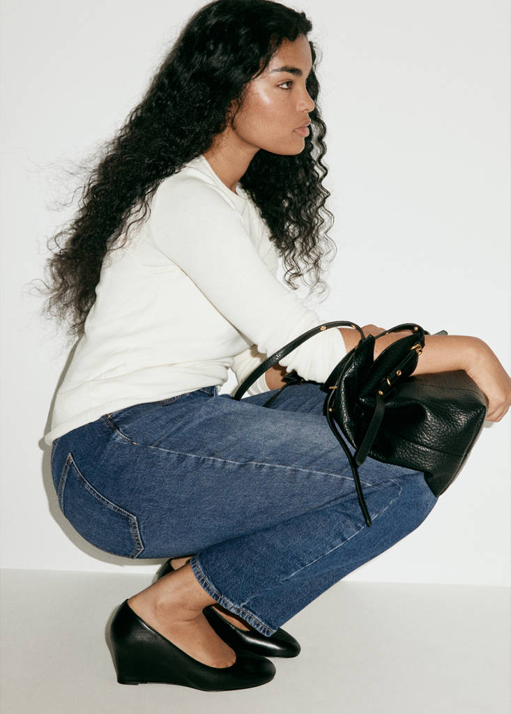 Newmom comfort high-rise jeans — Dark Blue
