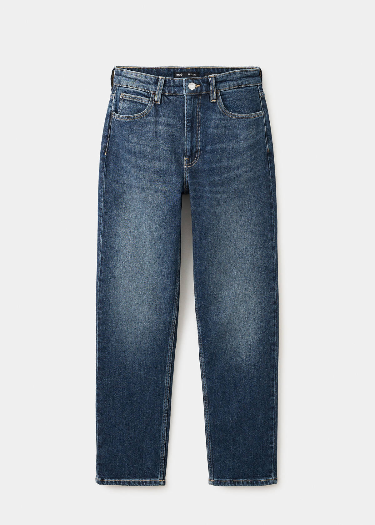 Newmom comfort high-rise jeans — Dark Blue