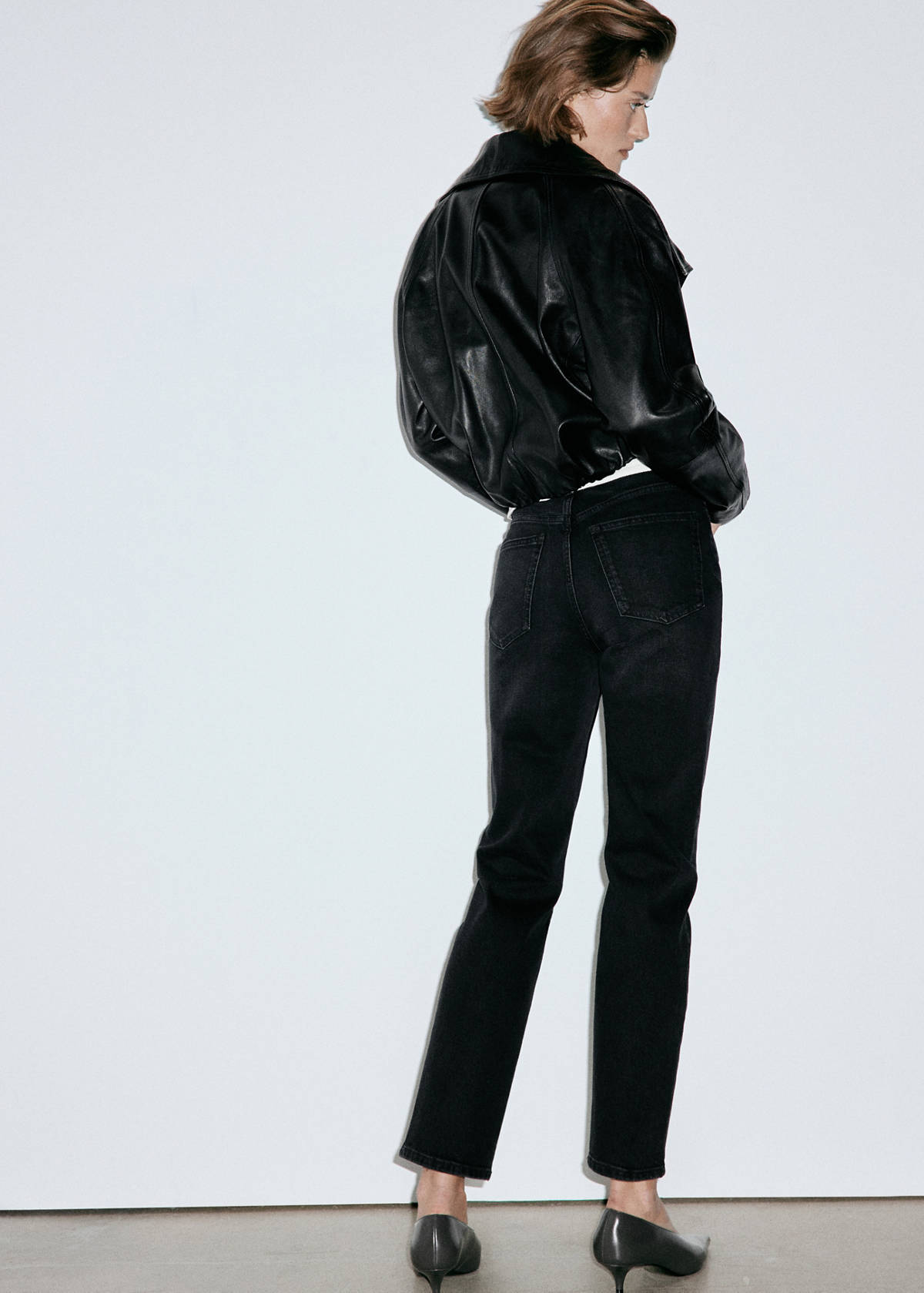Newmom comfort high-rise jeans — Black denim