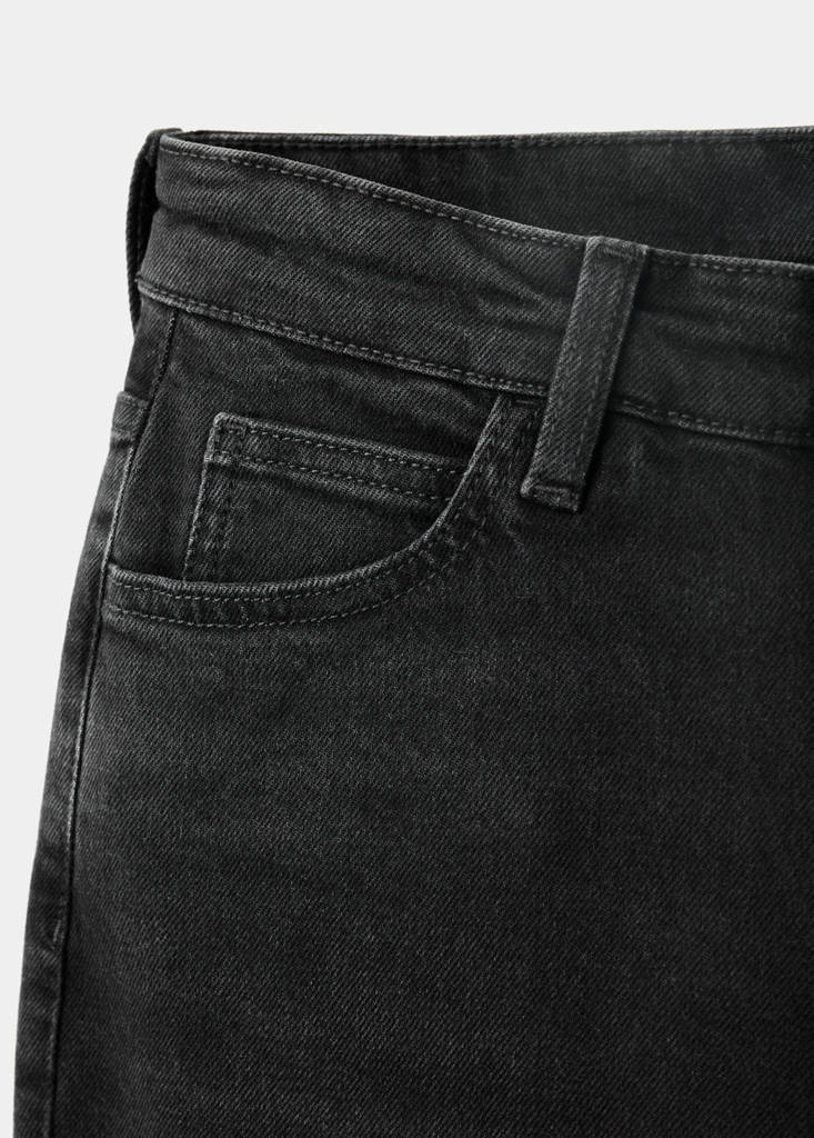 Newmom comfort high-rise jeans — Black denim