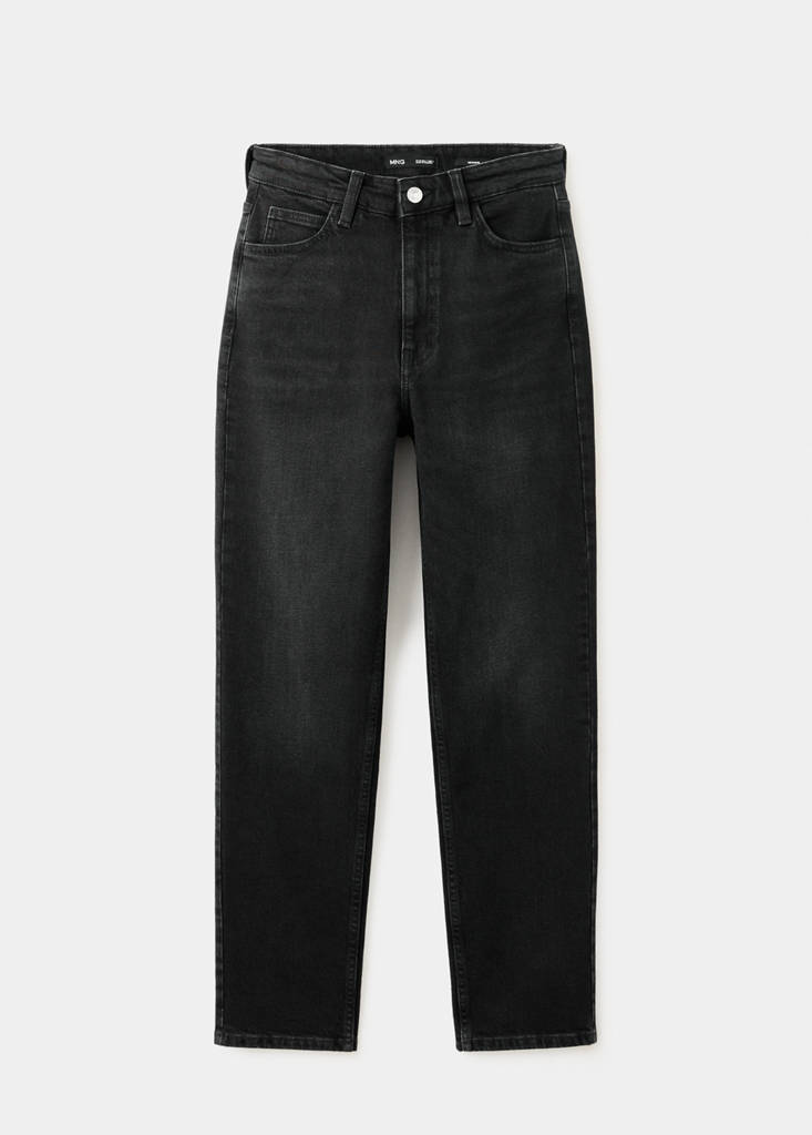 Newmom comfort high-rise jeans — Black denim